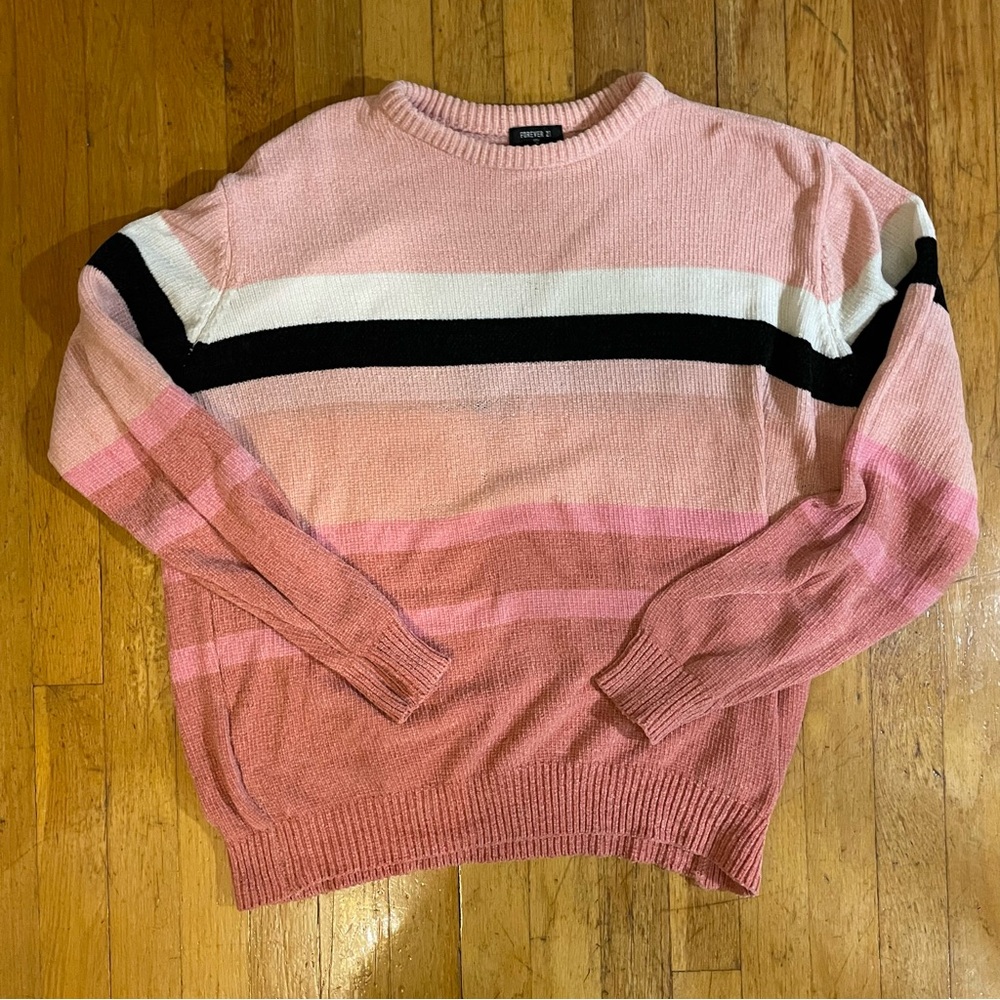 Soft pink striped sweater